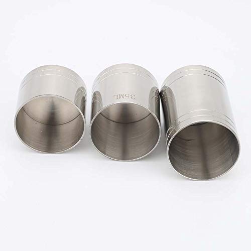 Markcur - Vaso medidor de cócteles (acero inoxidable, 25 ml, 35 ml, 50 ml) 25ml 25ml
