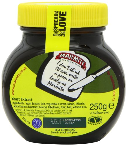 Marmite Yeast Extract 250g - Pack of 2 Jars! (2x250g)