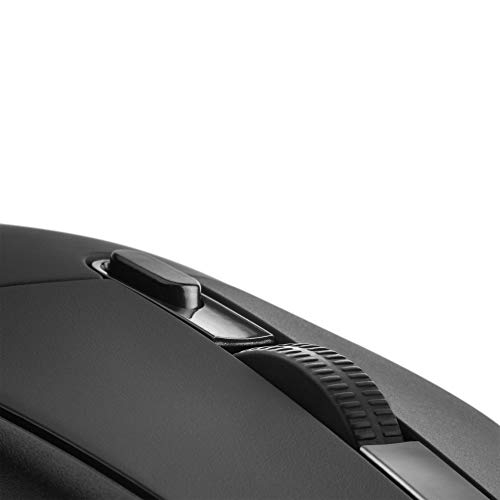 Mars Gaming MMG Ratón RGB Flow, Sensor Óptico 3200 DPI, Antideslizante Negro