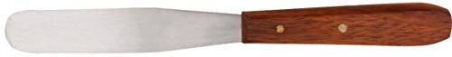 Masako - Espátula de metal con mango de madera, acero inoxidable, 21,5 cm