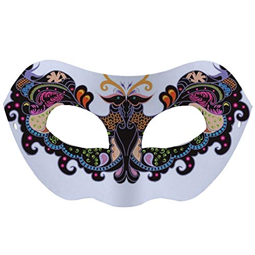 Máscara Blanca, Outgeek 6PCS Máscara Blanca Para Pintar De Disfraces Decoración De Bricolaje Carnaval De Veneciano Traje De Halloween Cosplay Para Niños Mujeres Hombres