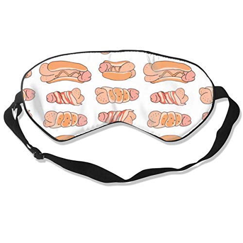 Máscara de dormir unisex supersuave con correa ajustable, bloqueo de luz, cubierta de ojos transpirable y venda para los ojos – Hot Dikkity Dogs