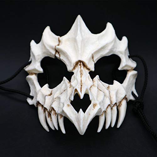 Máscara de Halloween HONUTIGE, para cosplay japonés, Halloween, estilo japonés, máscara de terror, disfraz de Halloween, antigüedad, máscara de terror, juego de rol para adultos