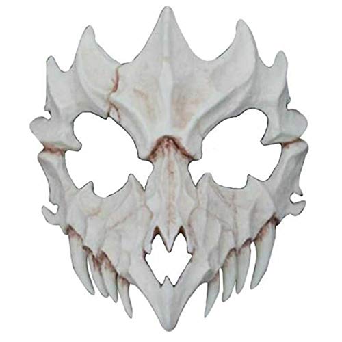 Máscara de Halloween HONUTIGE, para cosplay japonés, Halloween, estilo japonés, máscara de terror, disfraz de Halloween, antigüedad, máscara de terror, juego de rol para adultos