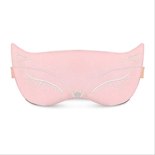 Máscara de ojos para dormir, mascarilla para dormir suave Protable Slik, lindo pequeño zorro bordado sombreado creativo viaje relax ayuda para dormir, máscara para los ojos para los hombres, mujer