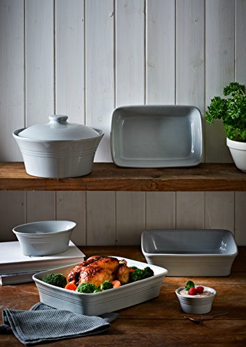 Mason Cash - Plato clásico de la Cocina Gris Rectangular 26cm
