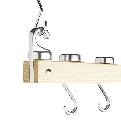 Master Class MCPOTRACKSGL - Barra de Techo para Colgar ollas (92 cm), en Madera