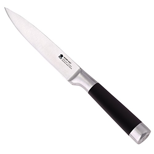 Masterpro Set 3pcs Cuchillos de Cocina-Acero Inoxidable-Foodies, Plateado, 30 x 30 x 30 cm