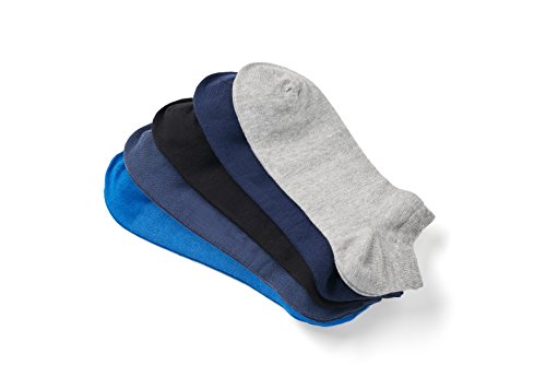 Mat & Vic’s Calcetines cortos, cómodo, OEKO-TEX 100-35 36 37 38 39 40 41 42 43 44 45 46 47 48 49 50 (10 pares, Jeans Colors, UK 6-8.5 / EU 39-42)
