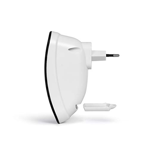 Matainsectos eléctrico, luz ultravioleta, enchufe eléctrico, protección contra mosquitos, para 10 m2 (protección contra insectos, silencioso e inodoro, 2 W, lámpara mosquitos)