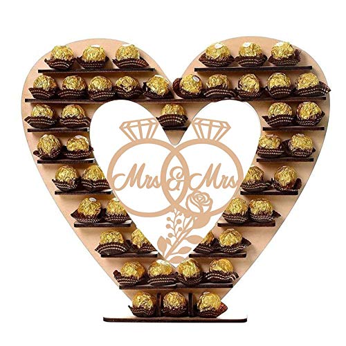 Matedepreso Fiesta Adorno Chocolate Soporte Duradero Sala Sth No Tóxico Forma Corazón Decoración Bricolaje Boda Cumpleaños Ecológico Mantic Soporte