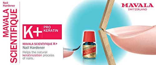 Mavala Científico K+ Endurecedor de Uñas Tratamiento para Evitar que las Uñas se Rompan o se Separen, 5 ml