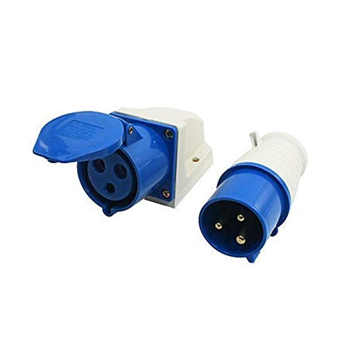 MAXIAOQIN MXQIN IEC309-2 32amp 3 Polos + acoplador Monofásico Industrial zócalo Impermeable