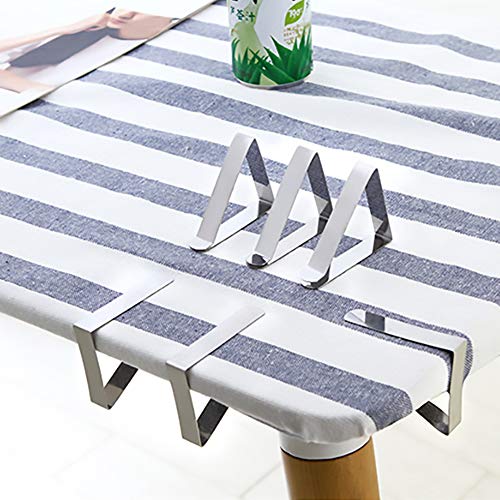 McNory 30 Pcs Clips de Acero Inoxidable Mantel Pinza,Mesa Sujeta manteles Plana Tablecloth Clips para Mesas para Casa, Restaurante Bodas Fiestas Picnics