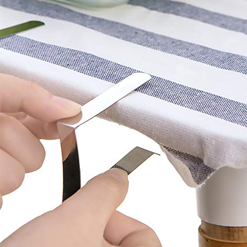 McNory 30 Pcs Clips de Acero Inoxidable Mantel Pinza,Mesa Sujeta manteles Plana Tablecloth Clips para Mesas para Casa, Restaurante Bodas Fiestas Picnics