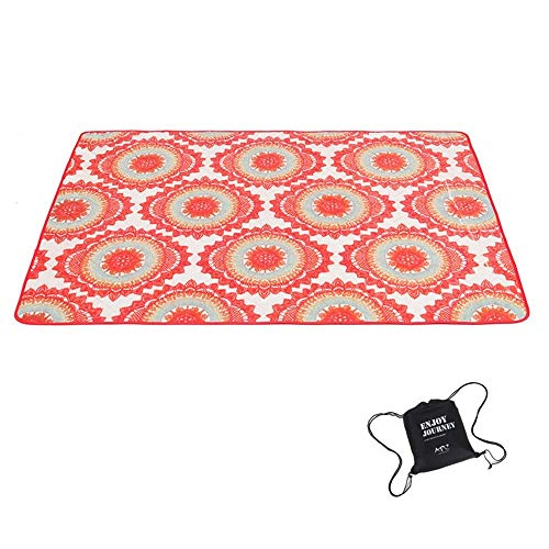 MDD Viaje en familia Manta para acampar al aire libre Manta para picnic al aire libre Máquina grande Lavable Alfombra Tela impermeable Tienda para acampar Pista de dormir 150 x 120 cm,Mundo hermoso