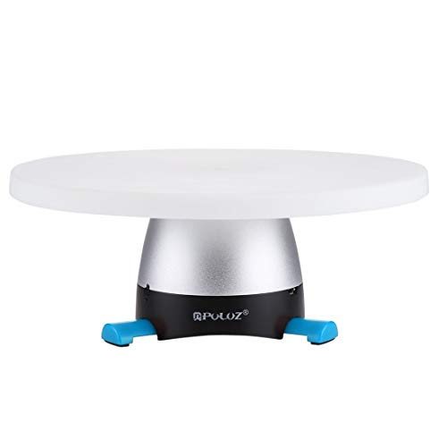 MDYHMC Cabezal de trípode panorámico de rotación de 360 ​​Grados de AMC y Bandeja Redonda con Control Remoto for teléfonos Inteligentes, GoPro, cámaras DSLR (Azul) (Color : Red)