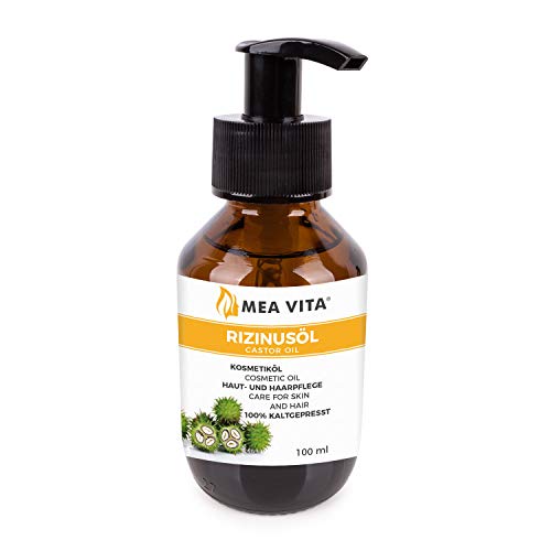 MeaVita - Aceite de ricino puro, natural, vegano, sin hexano, no OGM, 100 ml