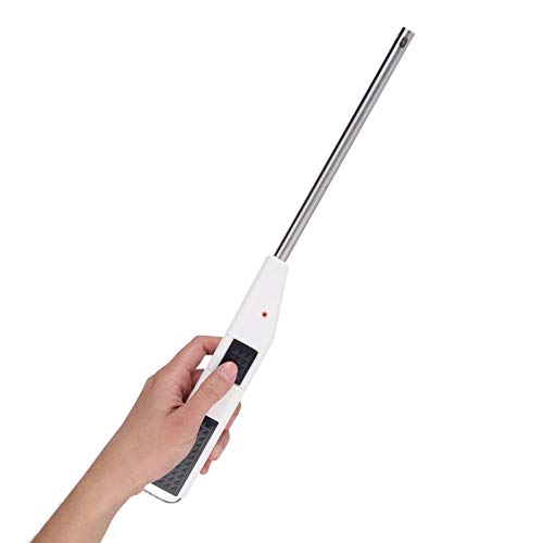 Mechero eléctrico largo de plasma para hornillo de gas, cocina, antiviento, encendedor eléctrico con arco