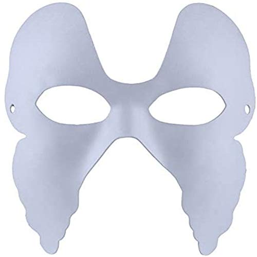 Media MáScara Pintada A Mano MáScara En Blanco MáScara De Papel MáScara Sin Pintar DecoracióN De Bricolaje Carnaval Veneciano Disfraz De Cosplay De Halloween Para NiñOs Mujeres Hombres 6 Piezas