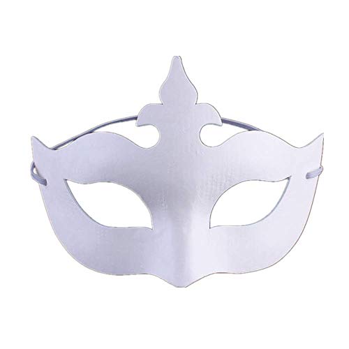 Media MáScara Pintada A Mano MáScara En Blanco MáScara De Papel MáScara Sin Pintar DecoracióN De Bricolaje Carnaval Veneciano Disfraz De Cosplay De Halloween Para NiñOs Mujeres Hombres 6 Piezas