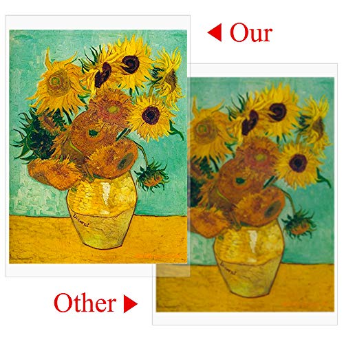 Meetory - 50 hojas de papel transparente de inyección de tinta, secado rápido, 100% transparente, para impresoras de inyección de tinta, proyectores, impresiones de pantalla y adornos de fotocopiadora