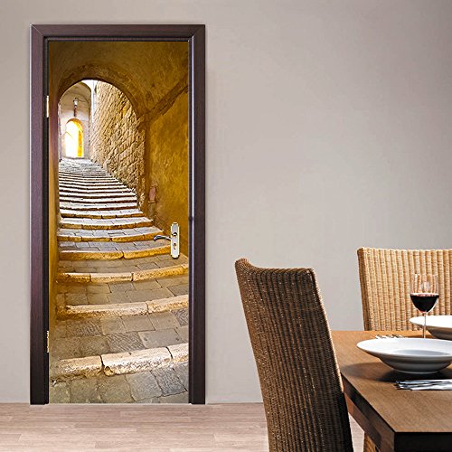 MeetYours Murales Para Puertas 3D Para Puertas Papel Pintado Puertas Autoadhesivo, Impermeable Papel Pintado Puerta Mural Puertas Pegatinas 3d Para Puertas Vinilos Decorativos Para Puertas 77x200cm