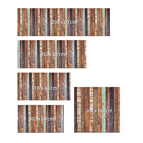 MEGADECOR Cabecero Cama PVC Decorativo Económico Textura de Tablas Distintos Colores Envejecidas Varias Medidas (150 cm x 60 cm)