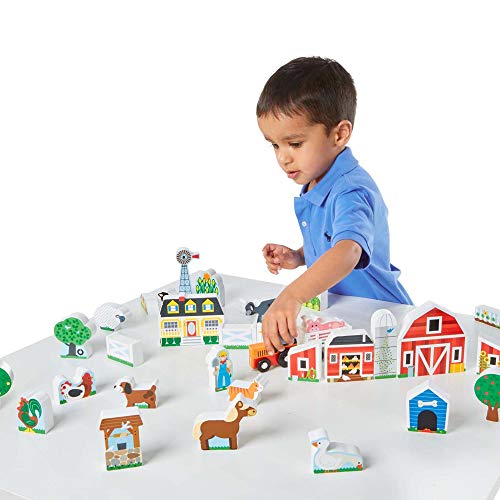 Melissa & Doug- Wooden Farm & Tractor Play (14800) , color, modelo surtido