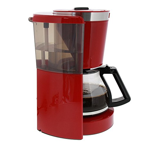 Melitta 1011-00 Cafétera de Filtro con Jarra de Vidrio, Función de Conservación de Temperatura, 1.25 litros, Rojo