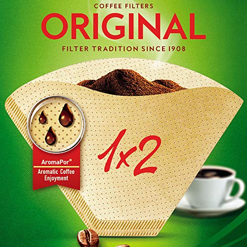 Melitta 502001 Filtros de Café Desechables, Papel, Natural