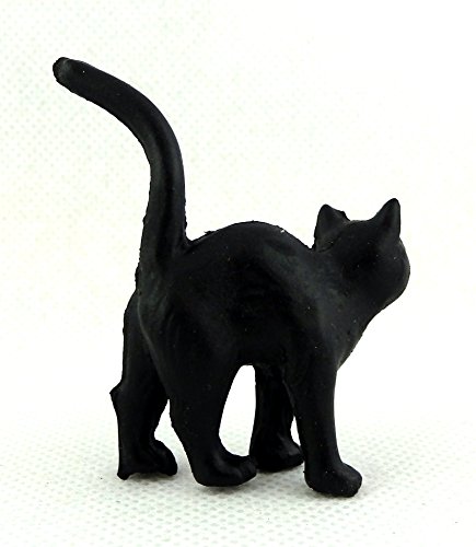 Melody Jane Miniatura Casa de Muñecas Animal Accesorio Halloween Gato Negro de Pie