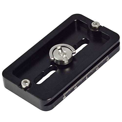 'Mengs® pu70s Cámara Zapata rápida para 1/4 Tornillo con Aluminio Macizo Compatible AS estándar, como Arca-Swiss/Kirk/WIM berley/Markins, Benro, Sirui etc Cierre rápido Placas
