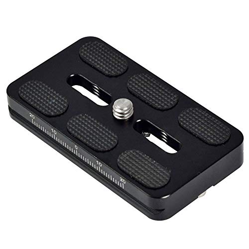 'Mengs® pu70s Cámara Zapata rápida para 1/4 Tornillo con Aluminio Macizo Compatible AS estándar, como Arca-Swiss/Kirk/WIM berley/Markins, Benro, Sirui etc Cierre rápido Placas