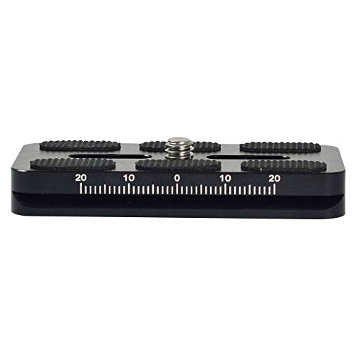 'Mengs® pu70s Cámara Zapata rápida para 1/4 Tornillo con Aluminio Macizo Compatible AS estándar, como Arca-Swiss/Kirk/WIM berley/Markins, Benro, Sirui etc Cierre rápido Placas
