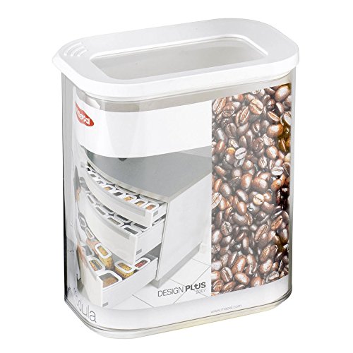 Mepal Modula 106912030600 - Recipiente de plástico (1500 ml, 4 unidades), color transparente y blanco