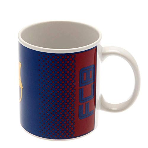 MERCURY Taza Mug Diseño F.C. Barcelona, Cerámica, Azul Marino, 8.0x8.0x9.0 cm