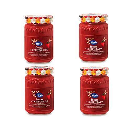 Mermelada extra fresa hero temporada 350 ml - Pack de 4 (Total 1400 ml)