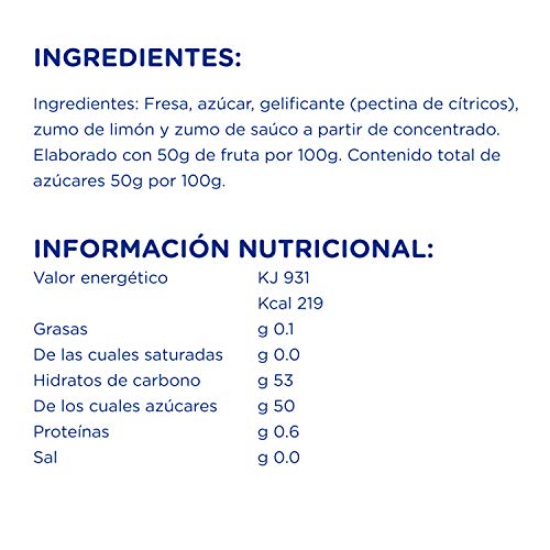 Mermelada extra fresa hero temporada 350 ml - Pack de 4 (Total 1400 ml)