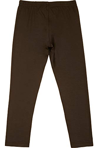 Merry Style Leggins Mallas Pantalones Largos Ropa Deportiva Niña MS10-130 (Marrón, 134 cm)