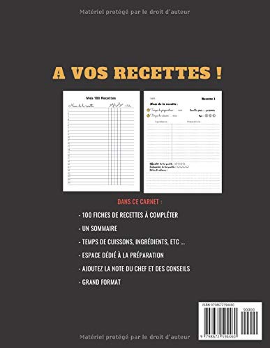 Mes 100 recettes de Cuisine Allemande - A compléter, cuisiner et savourer: Carnet, livre et cahier de cuisine à écrire, remplir & compléter soi-même I ... I Kassler I soupe de ravioles I Handkäse mit