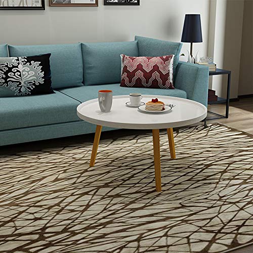 Mesa de café Casual soporte movible en el salón for Comer, Trabajar Home Office Furniture Modern Ronda Final Tabla Snack-escritorio del ordenador portátil para recibir, estudiar con almacenamiento ocu