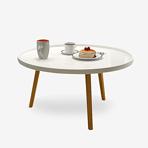 Mesa de café Casual soporte movible en el salón for Comer, Trabajar Home Office Furniture Modern Ronda Final Tabla Snack-escritorio del ordenador portátil para recibir, estudiar con almacenamiento ocu