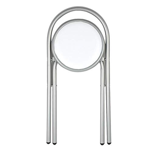 Mesa para Cocina de Bar Plegable, Incluye Dos Taburetes Mesa de Cocina Moderna Conjunto de Comedor de Desayuno Cena de Acero con Tablero de Madera, 89 x 50 x 93cm