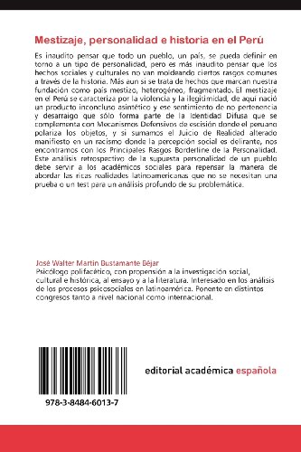 Mestizaje, Personalidad E Historia En El Peru