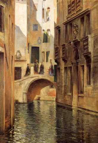 Metal Sign Stewart Julius Leblanc Venetian Canal A4 12x8 Aluminium