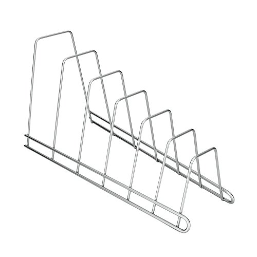 Metaltex Cricket - Soporte 6 tapaderas, banderas o tablas, color gris