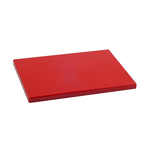 Metaltex PE-500 Tabla de Cocina, Polietileno y Plástico, Rojo, 29 x 20 x 1.5 cm