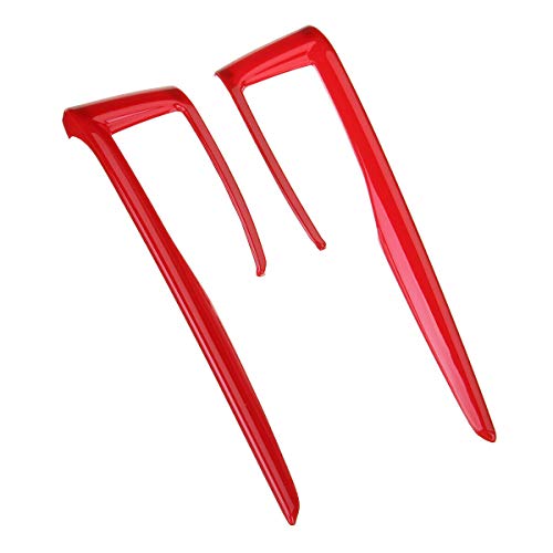 MeterMall 2 unids/set cubierta de marco de cambio de engranaje de fibra de carbono para Honda Civic 10th 2016 2017 2018 Estufa barniz rojo auto accesorios