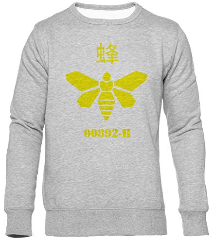 Metilamina !! Unisexo Gris Sudadera Hombre Mujer Mangas Cortas Tamaño M Unisex Grey Jumper Long Sleeves Size M